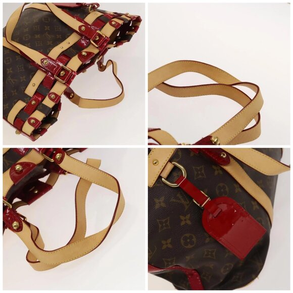 LOUIS VUITTON Monogram Ruby Sarina MM Tote Bag Red M95611 LV Auth 134713 - Picture 16 of 16